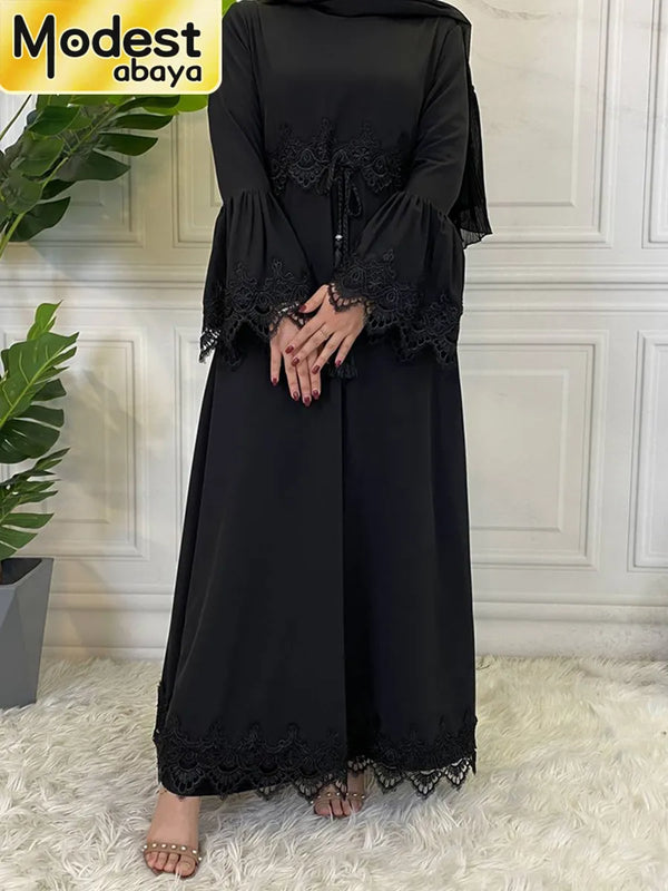 Modest Abaya Ramadan Musulman De Mode Maxi Robe Turkey Kaftan Islamic Clothing Muslim For Women Hijab Dress Caftan Vestidos